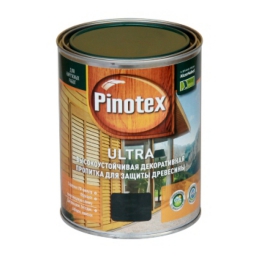 Декоративно-защитное средство д/дерева Pinotex Ultra Черный, 1л
